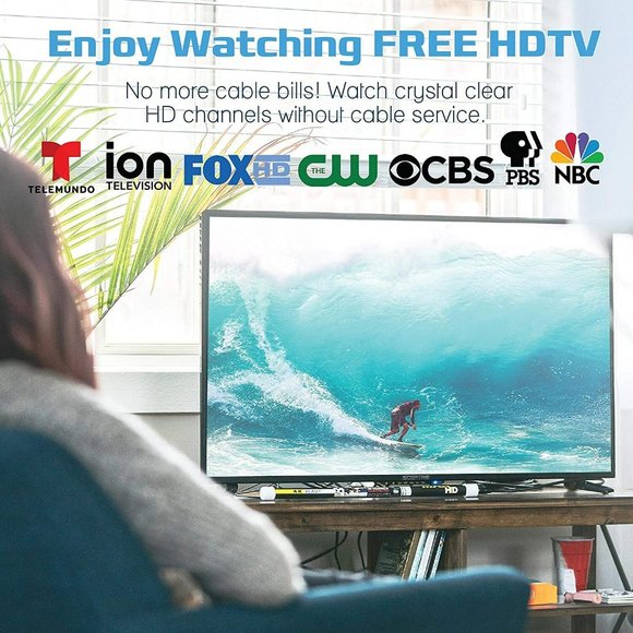 Magic Stick BLK MAX HD Antenna HDTV FREE Digital Channels Plus Free 20ft Cable - Picture 4 of 5